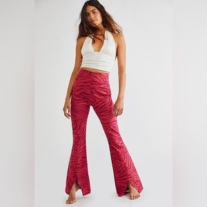 Free People The Real Deal Slit Flare Pants